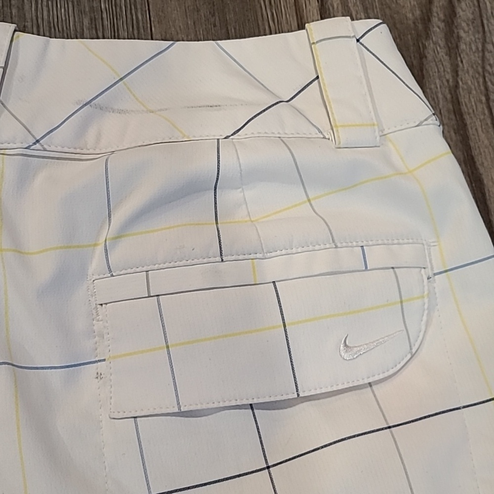 Nike White Plaid Golf Shorts Size 2 - Picture 6 of 11